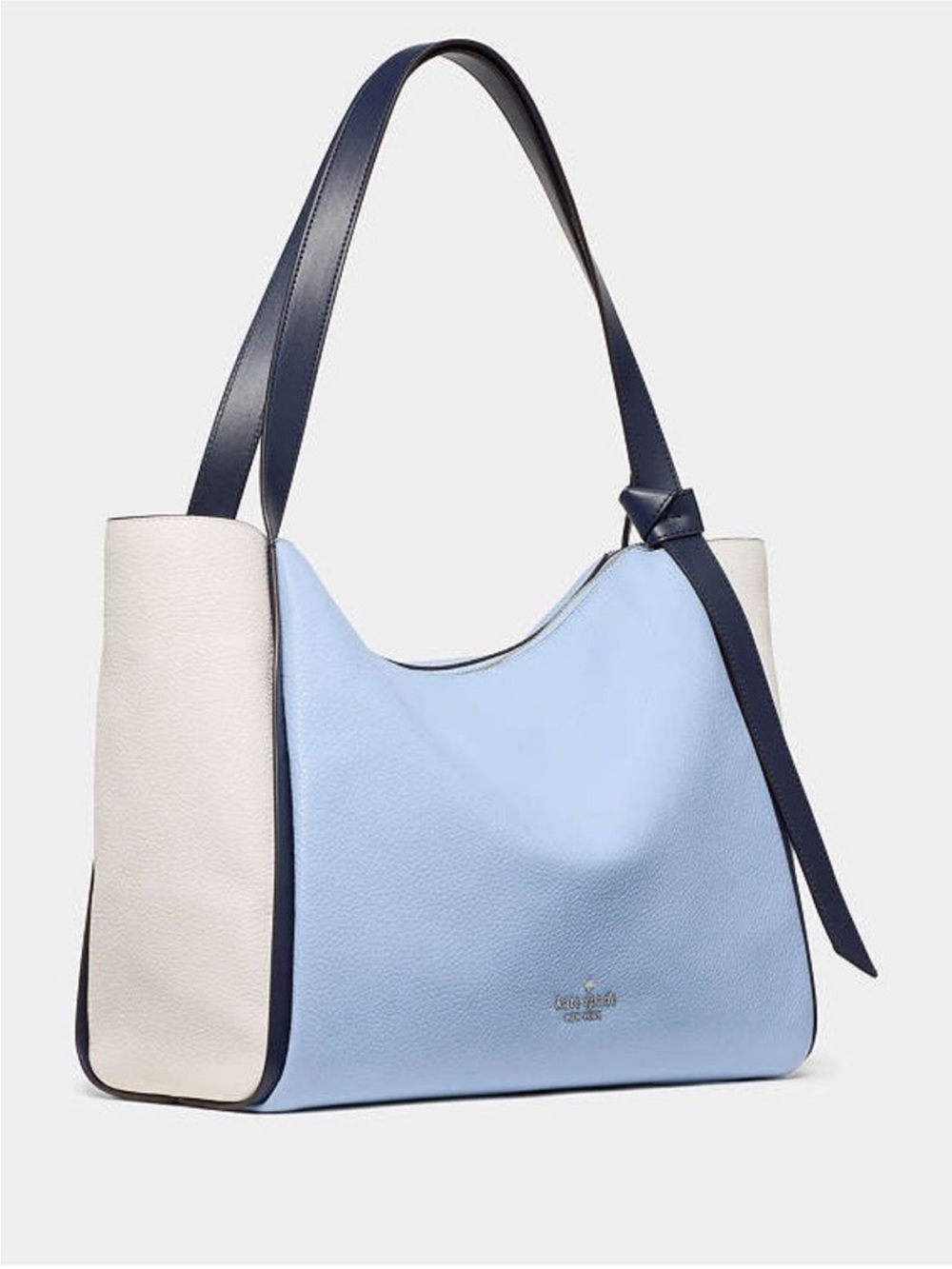 ♠️Kate Spade Knott Colorblock Pebbled Leather Large Tote Bag, North Star NEW NWT - Picture 2 of 4